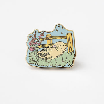 Sleeping Goose Enamel Pin