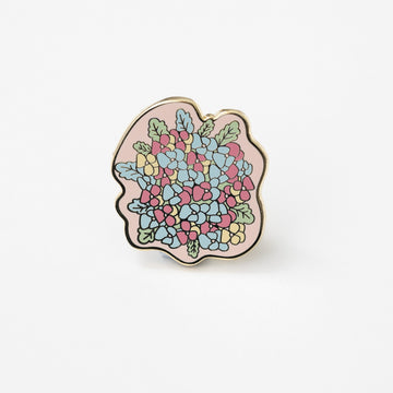 Hydrangea Enamel Pin