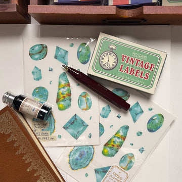 Turquoise Blue Transfer Stickers