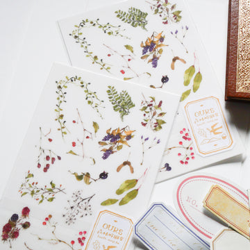 Wild Plants Transfer Stickers
