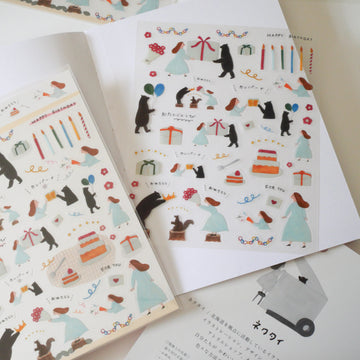 Birthday Transparent Sticker Sheet