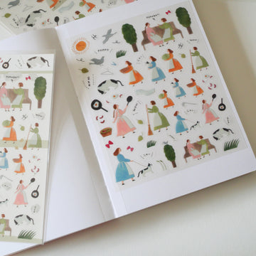 An Ordinary Day Transparent Sticker Sheet