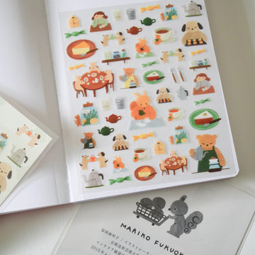 Tea Time Transparent Sticker Sheet