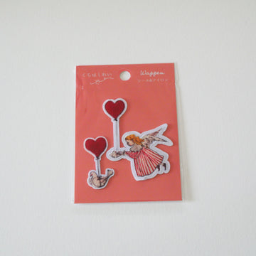 Heart Balloons Applique Seal & Iron Badge Patch