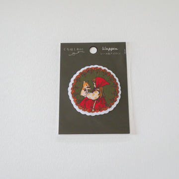 Red Hood Girl Applique Seal & Iron Badge Patch