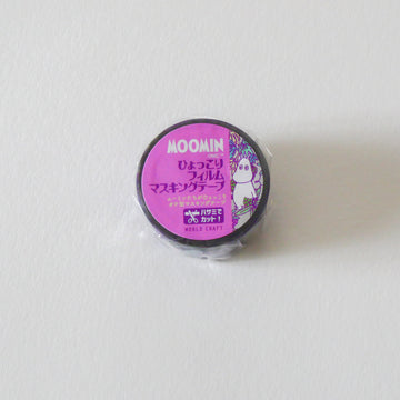 Grape and Flower Pattern Moomin Clear Masking Tape