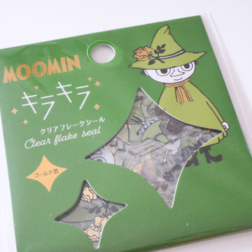 Snufkin from Moomin Sparkle Transparent Flake Stickers