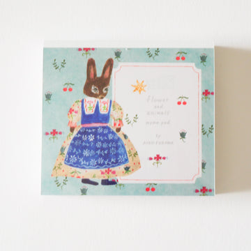 Flower and Animals Memo Block