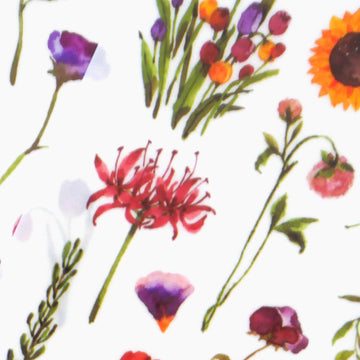 Les Fleurs Transfer Stickers