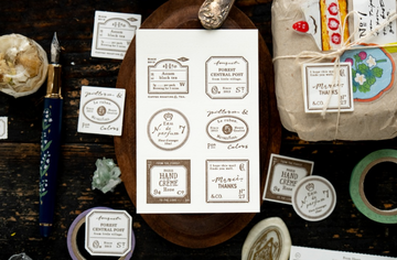 Grocery Labels Letterpress Book