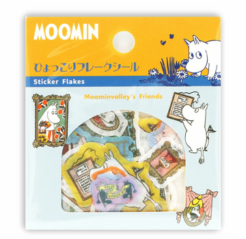Moominvalley's Friends Hyokkori MOOMIN Flake Stickers