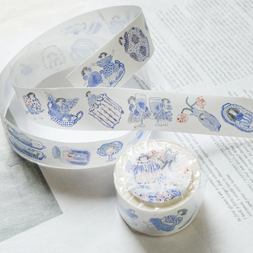 Blue and White Washi Tape