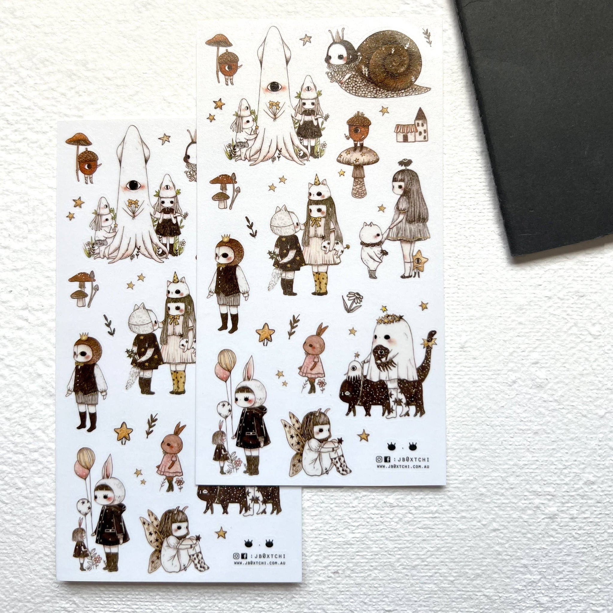 Friends and Stars Sticker Sheet