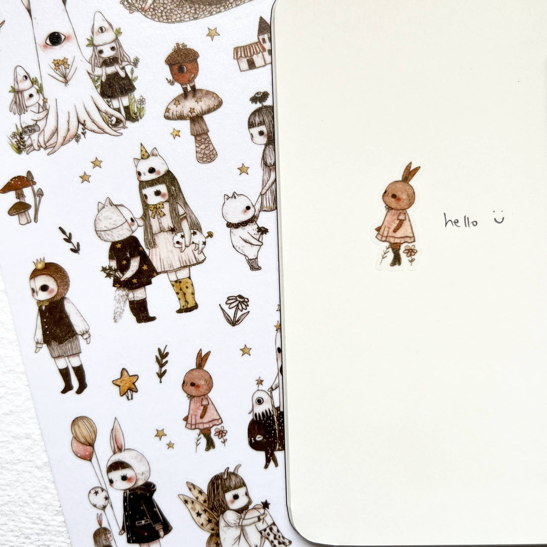 Friends and Stars Sticker Sheet