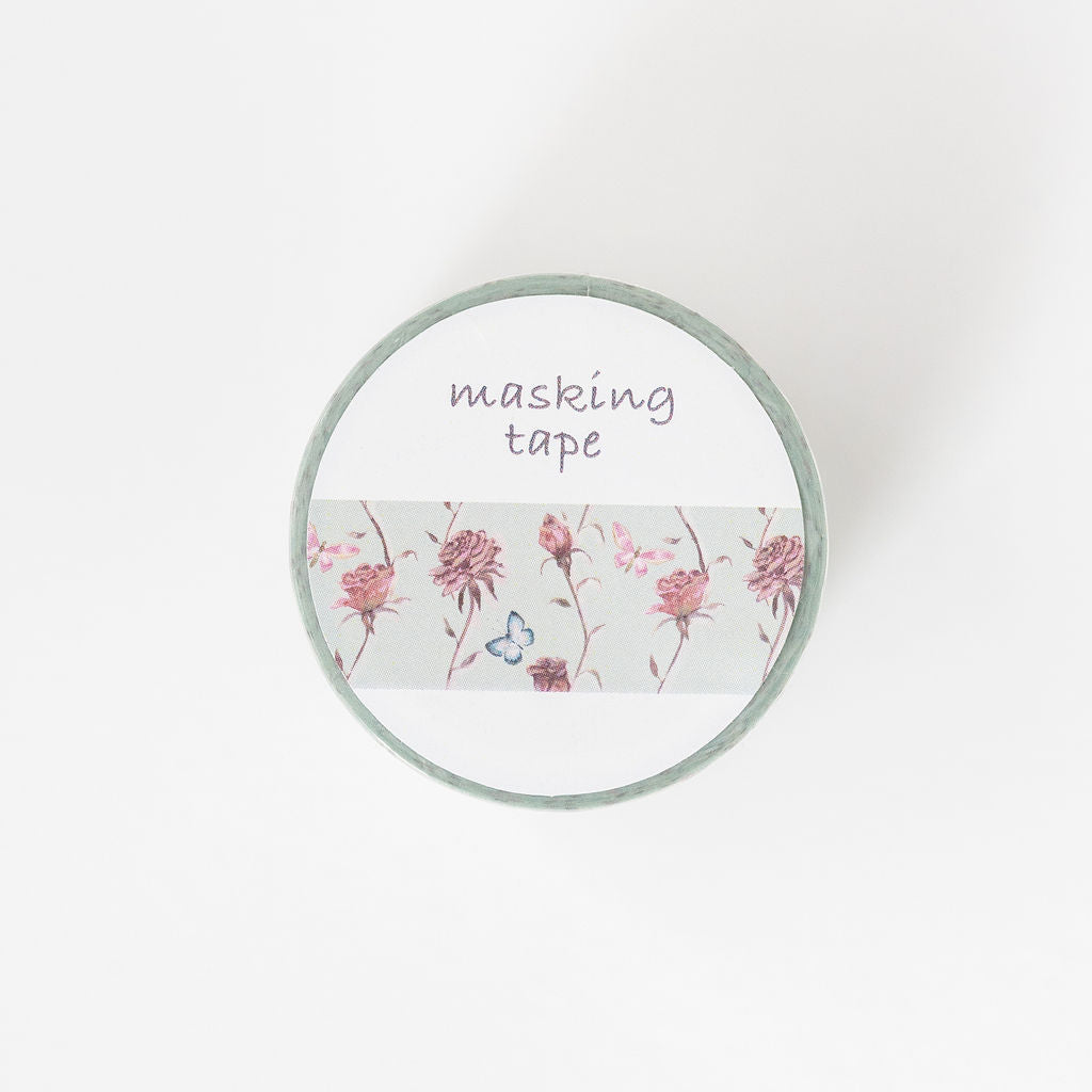 Rose Vine with Butterflies Washi Tape