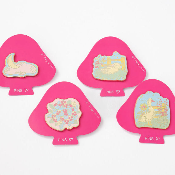 Sleeping Goose Enamel Pin