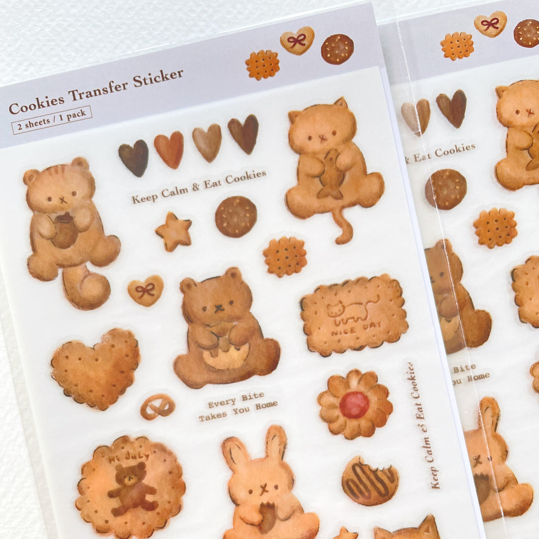 Cookies Transfer Sticker Sheet