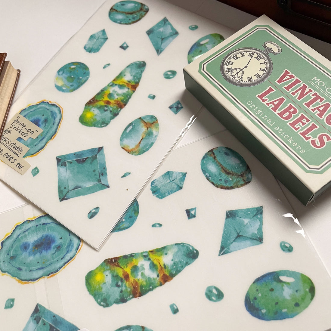 Turquoise Blue Transfer Stickers