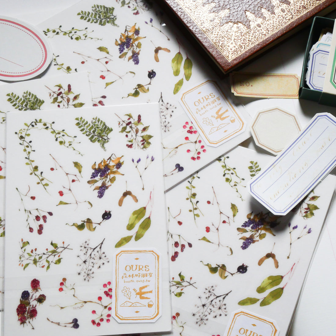 Wild Plants Transfer Stickers