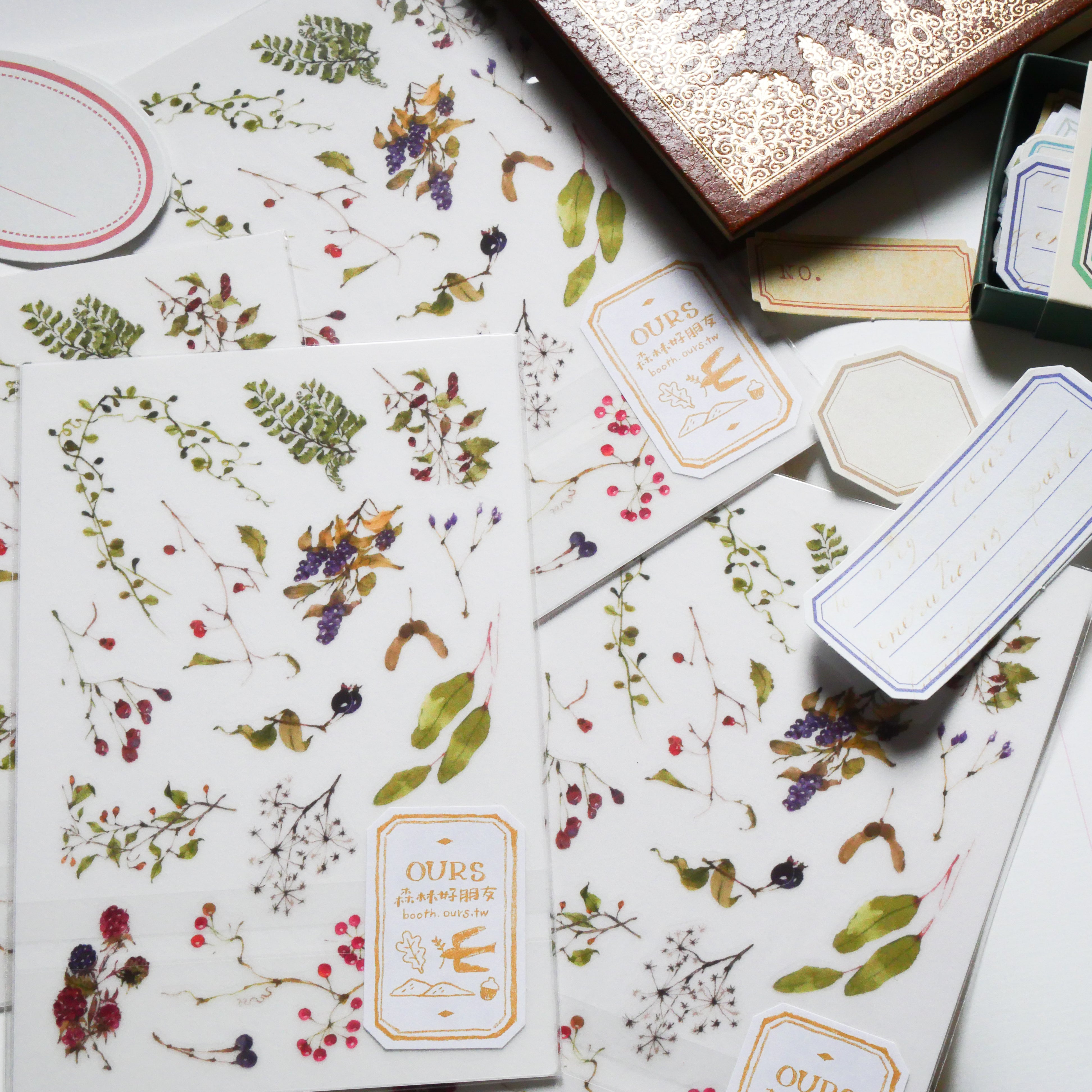Wild Plants Transfer Stickers