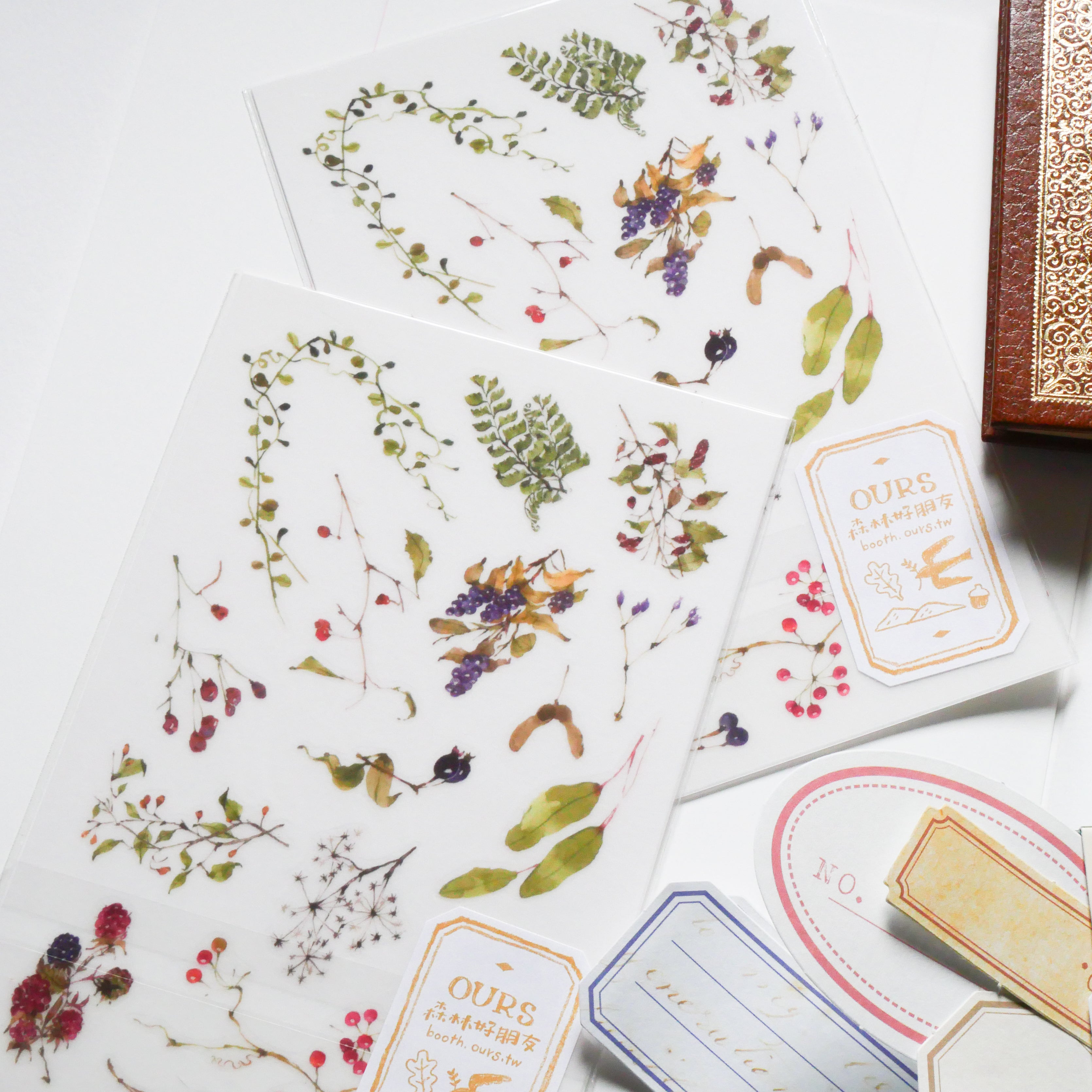 Wild Plants Transfer Stickers
