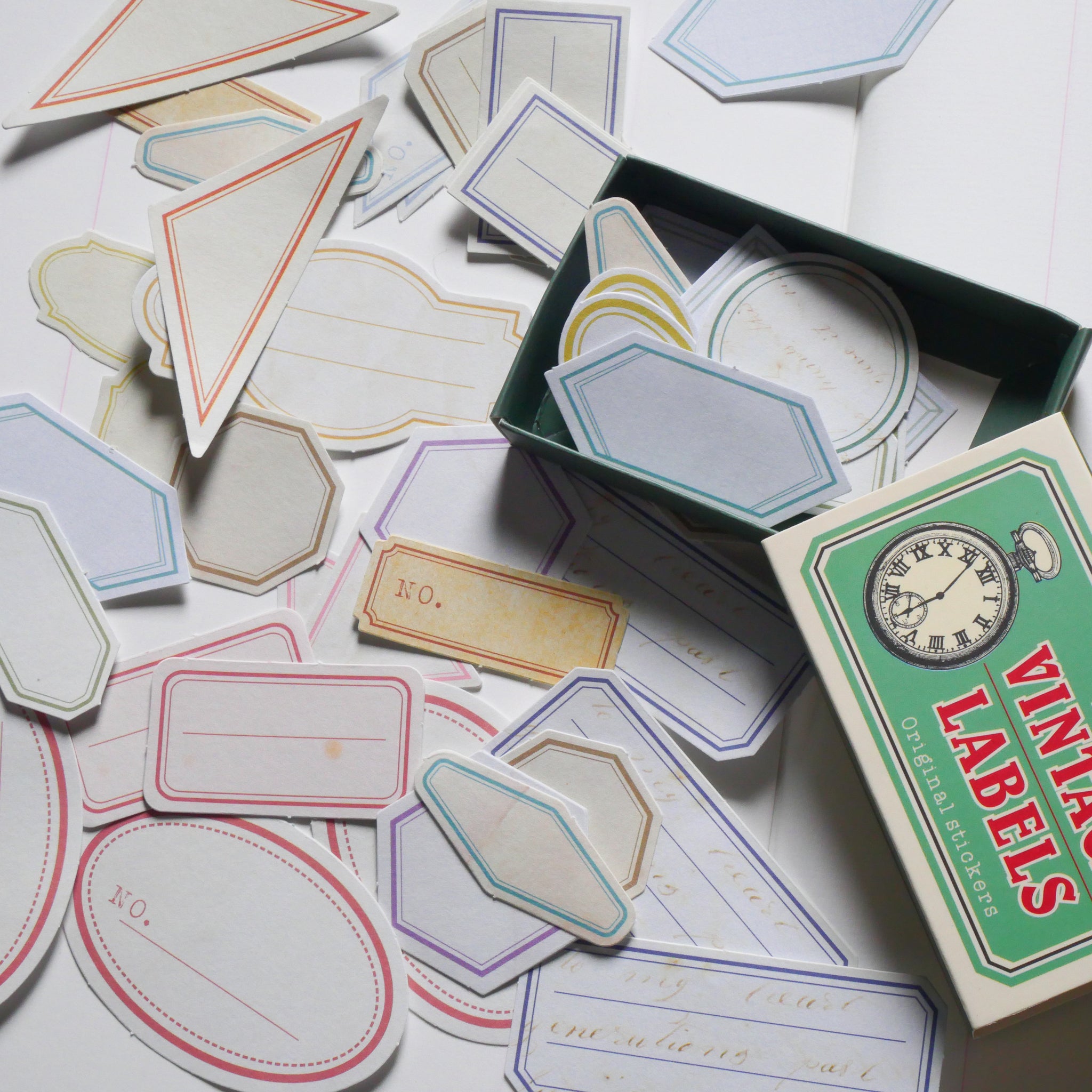 Vintage Labels Vintage Frames Flake Stickers