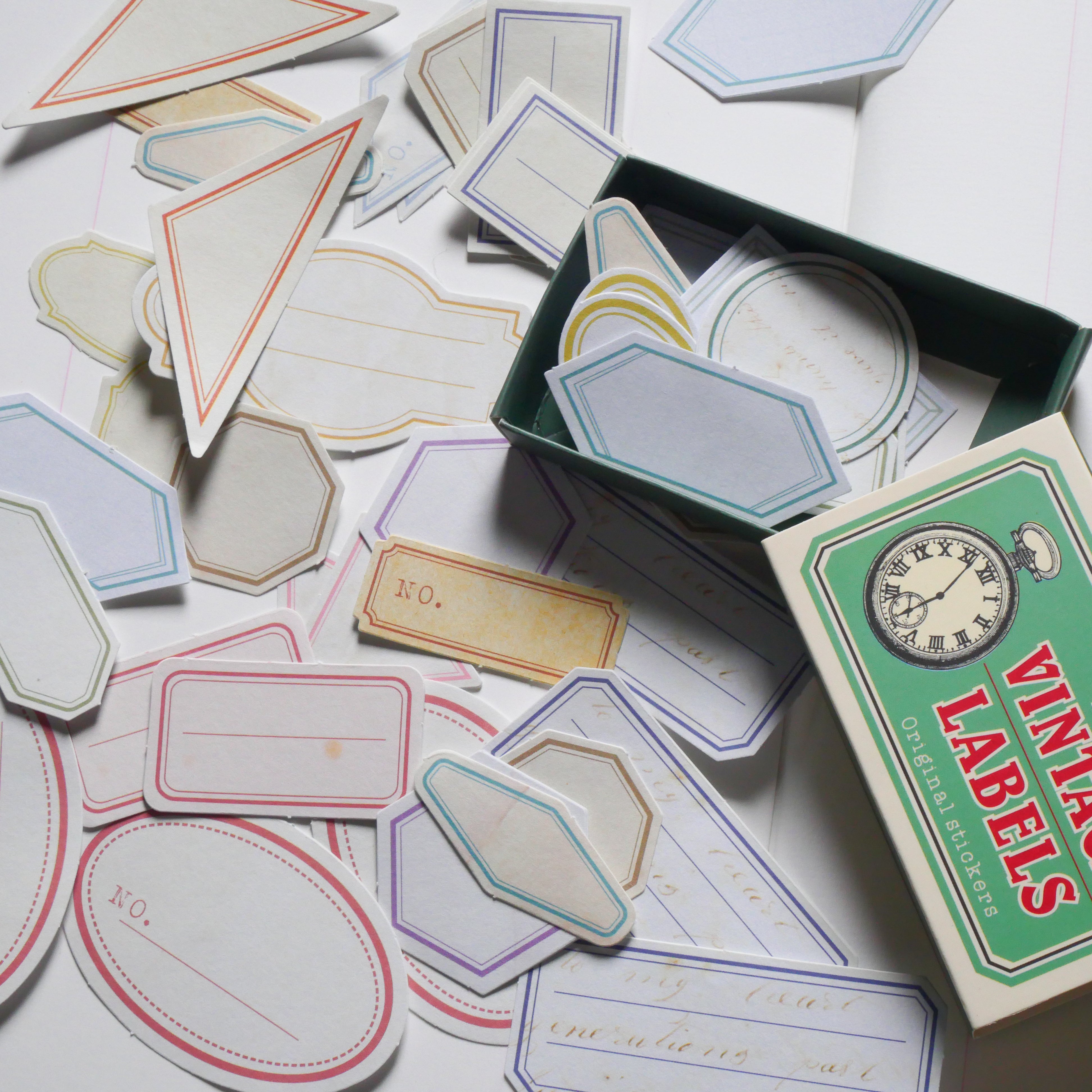 Vintage Labels Vintage Frames Flake Stickers