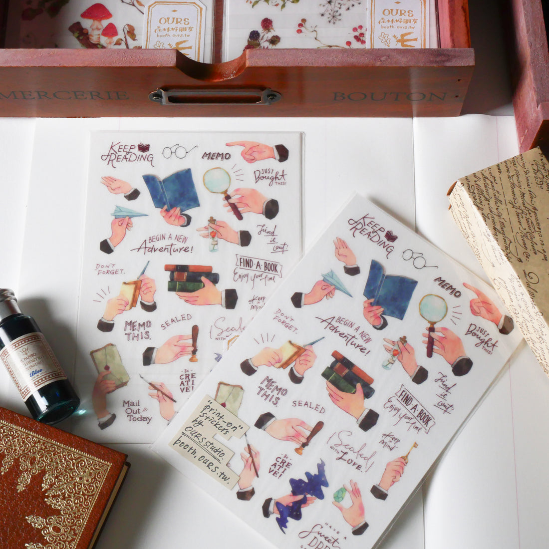 Hands Transfer Stickers