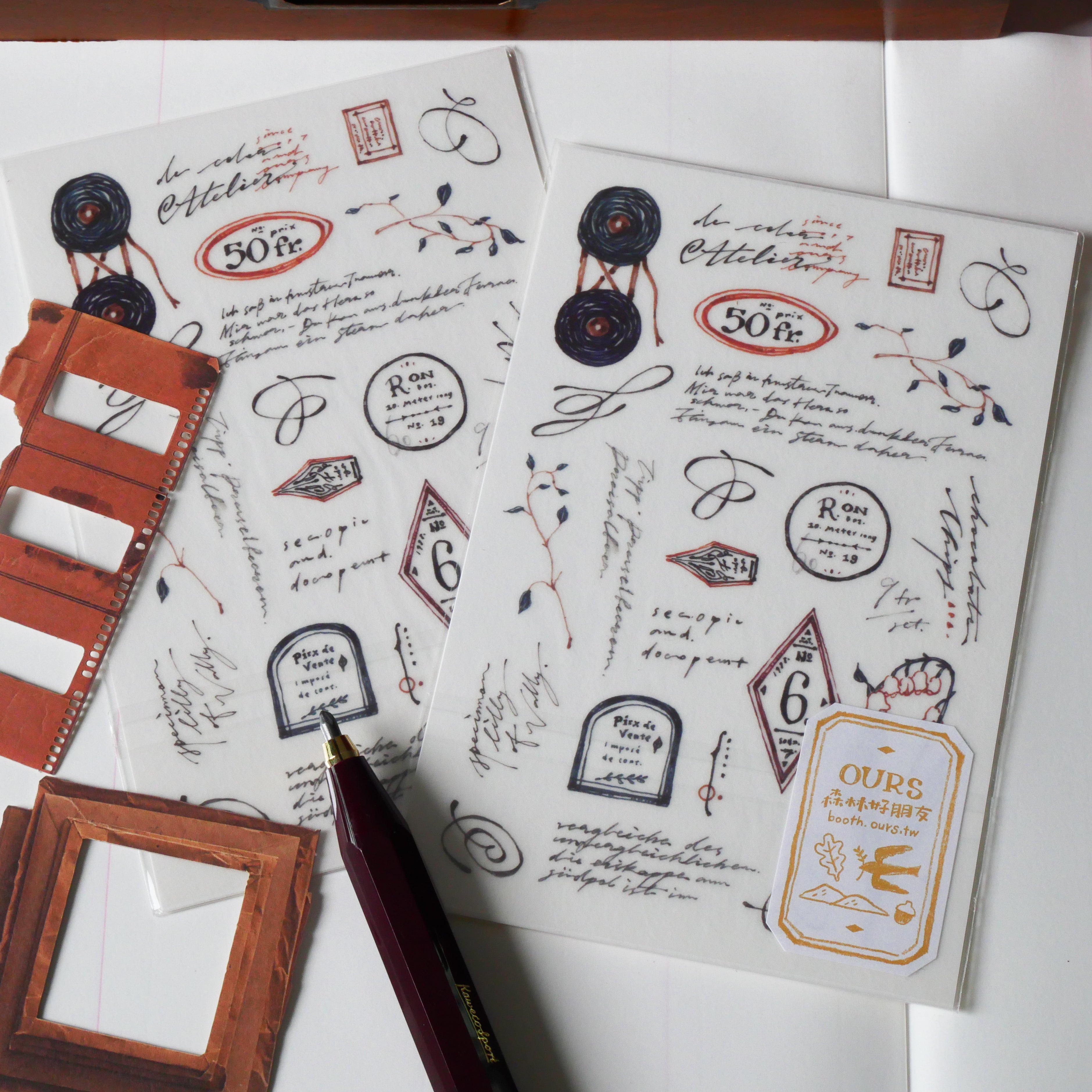 Handwriting Transfer Stickers