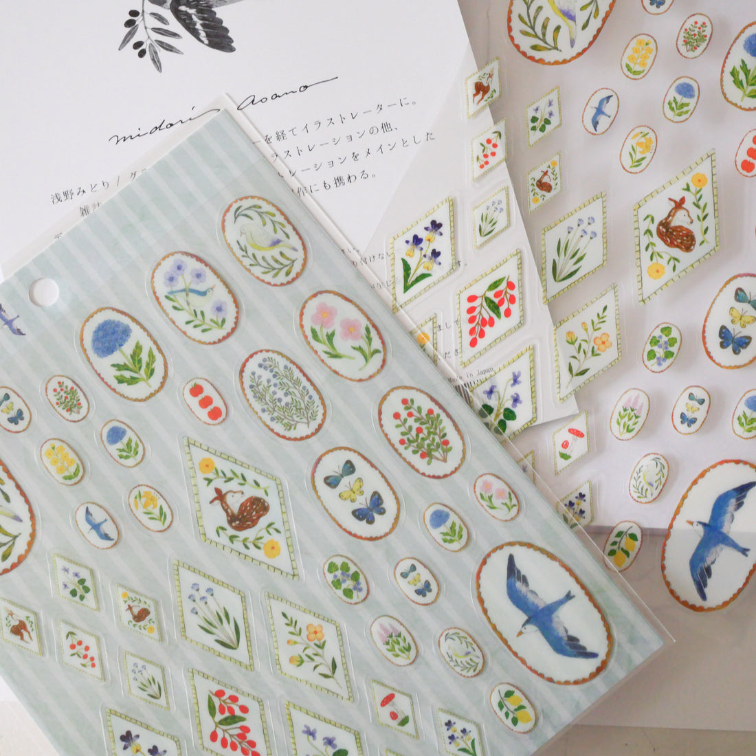 Birds Song & Deer Dream Transparent Sticker Sheet