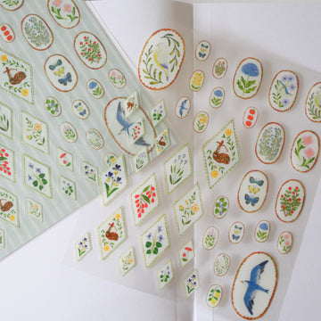 Birds Song & Deer Dream Transparent Sticker Sheet