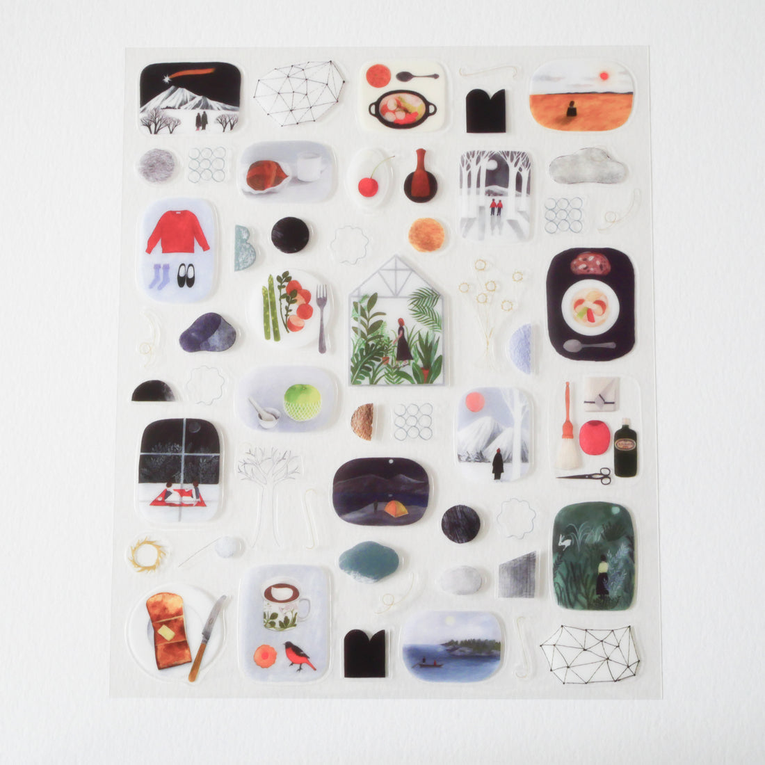Scene Transparent Sticker Sheet
