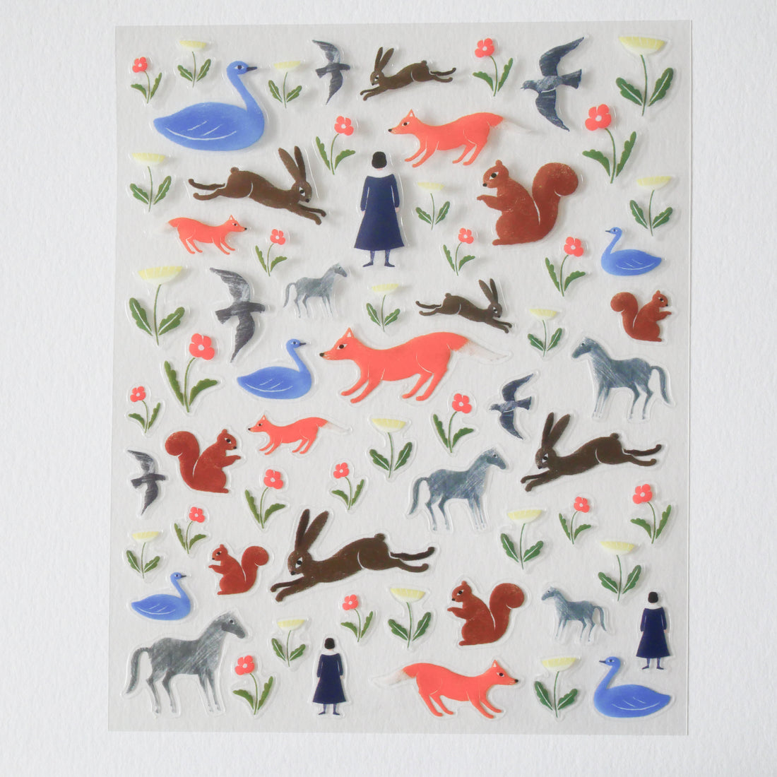 Garden Transparent Sticker Sheet