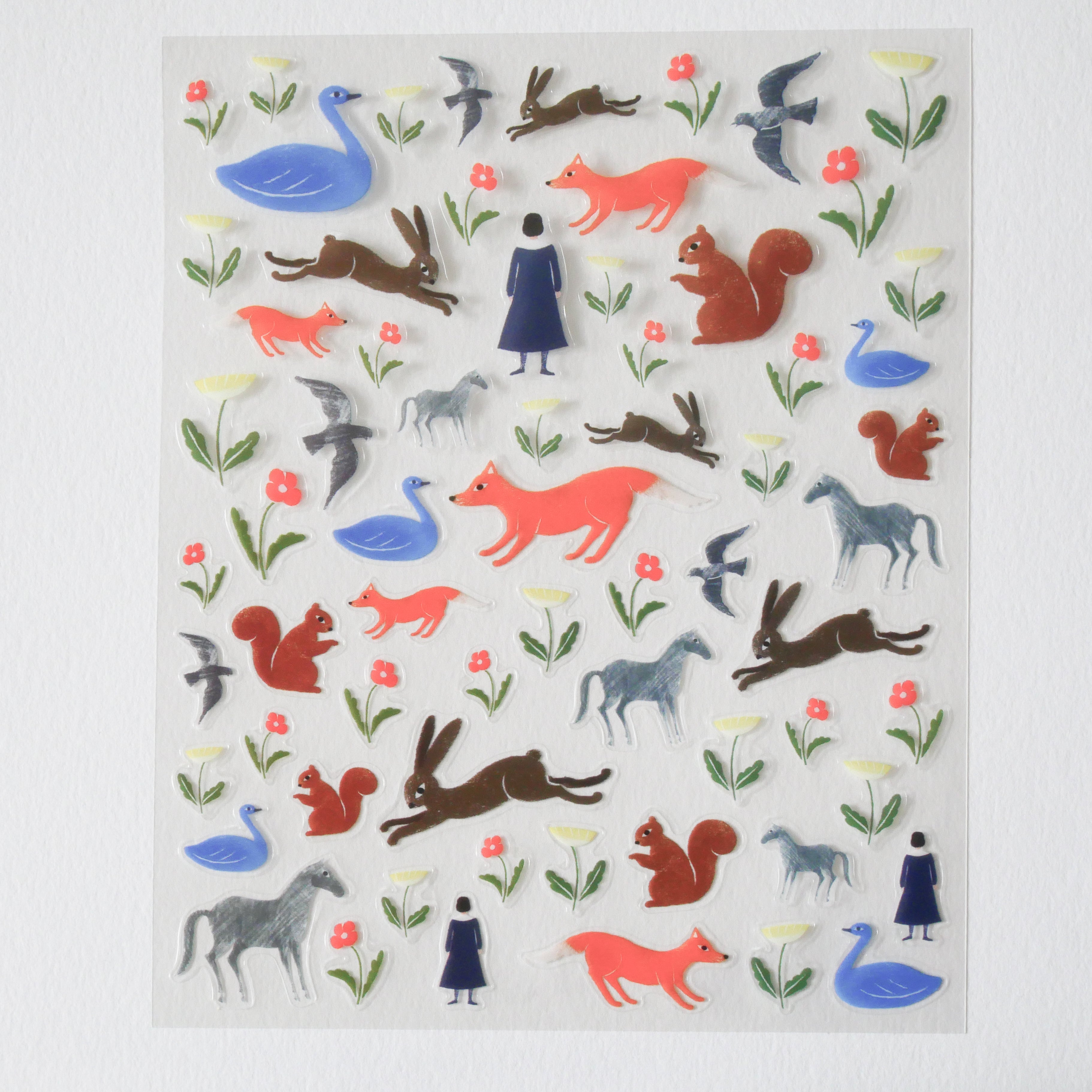 Garden Transparent Sticker Sheet