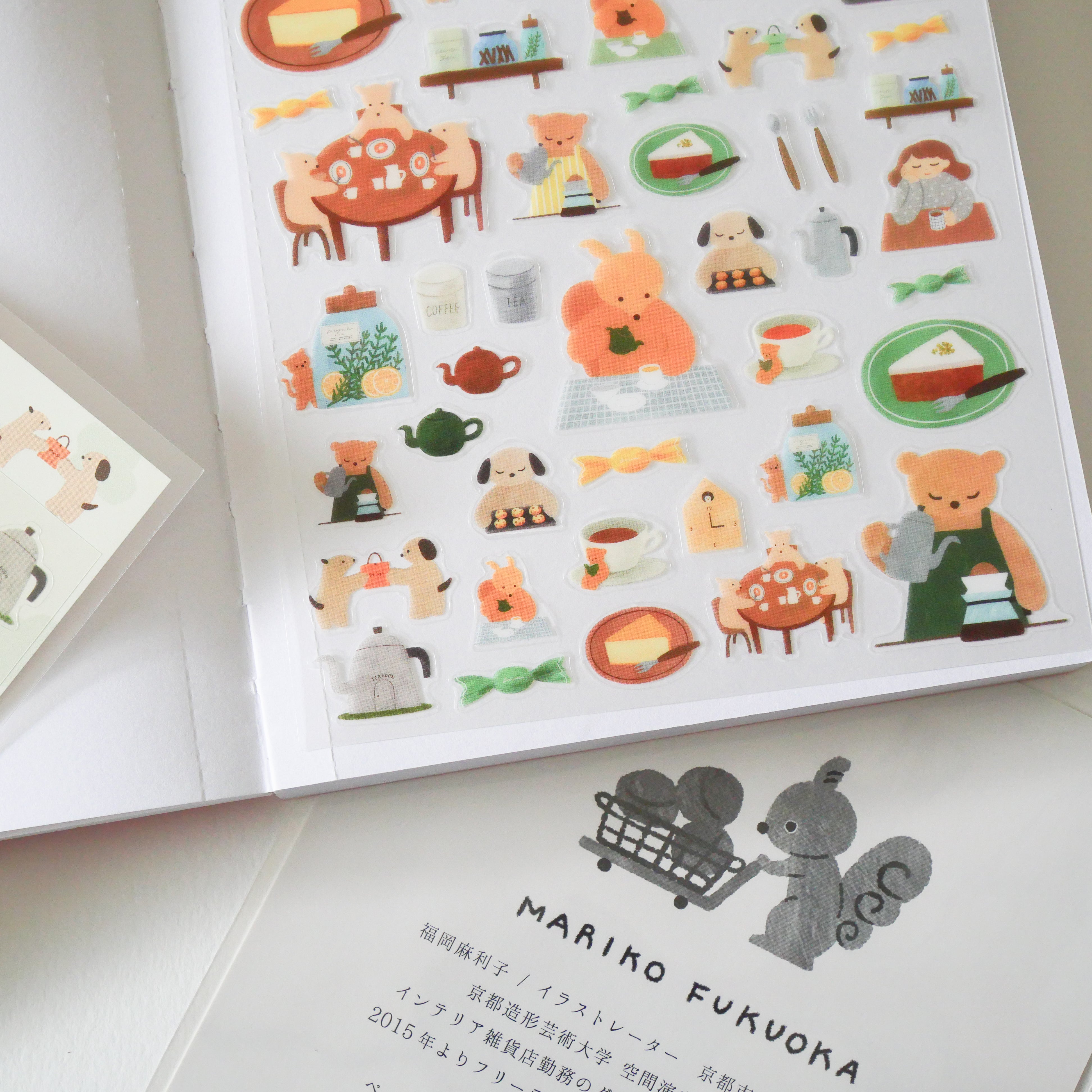 Tea Time Transparent Sticker Sheet