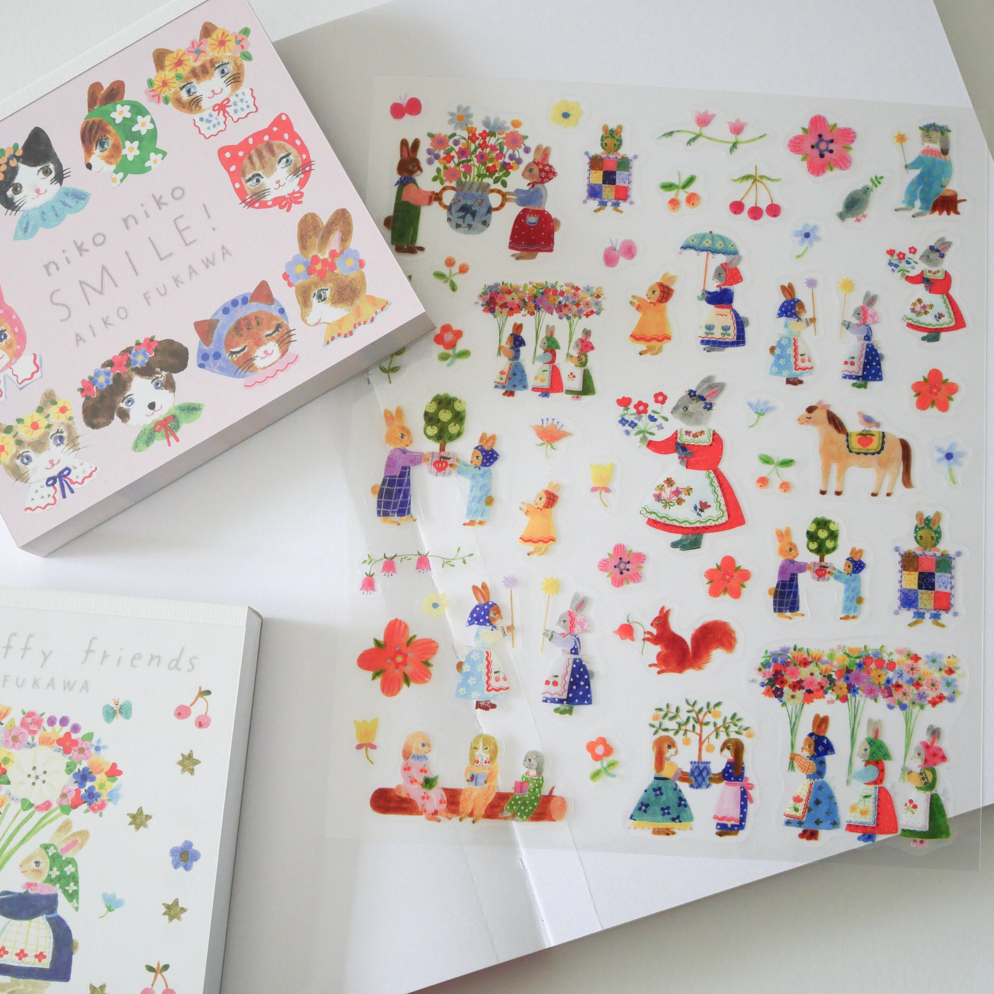 Rabbit Garden Transparent Sticker Sheets