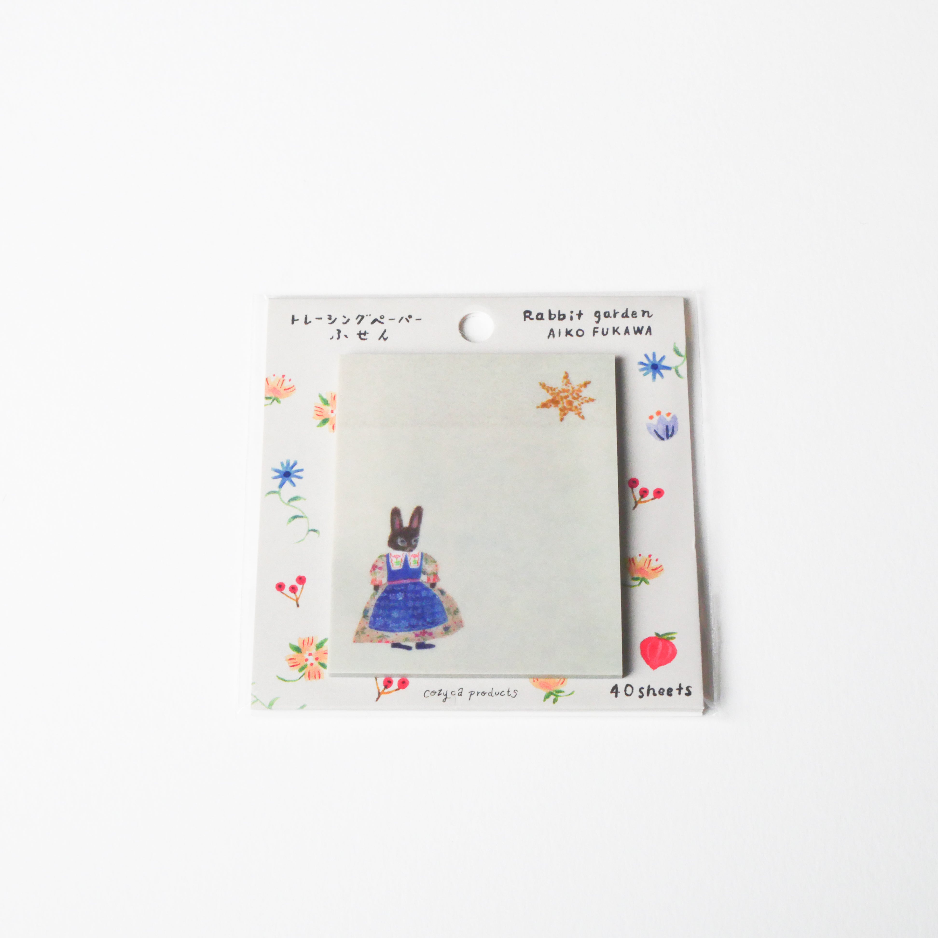 Rabbit Garden Sticky Notes Notepad