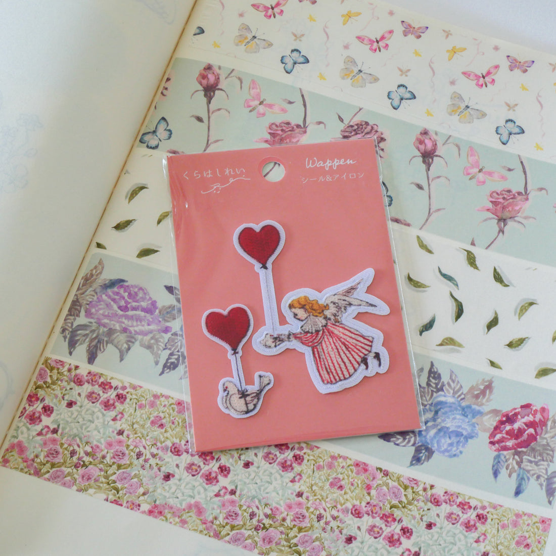 Heart Balloons Applique Seal & Iron Badge Patch
