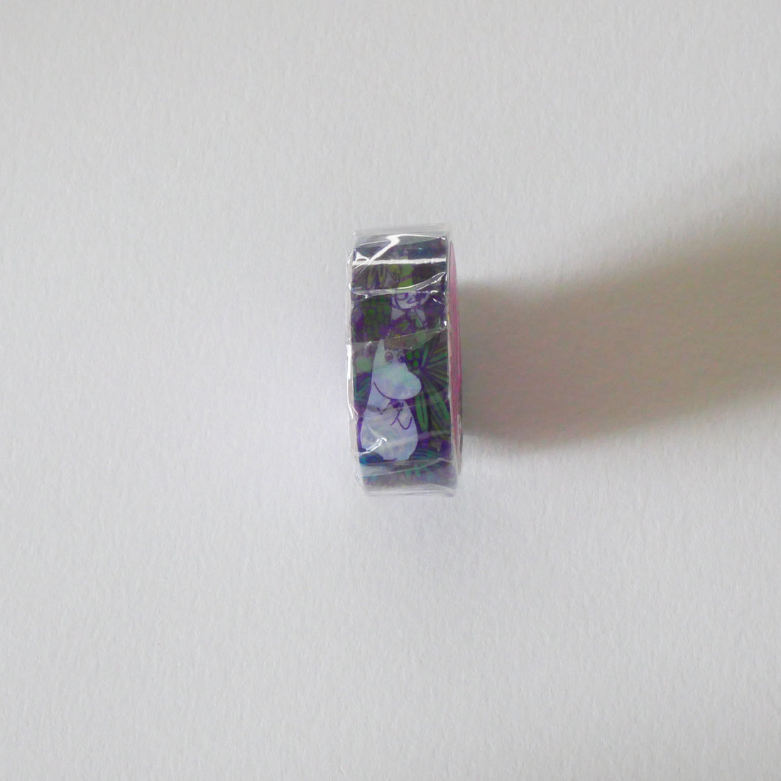 Grape and Flower Pattern Moomin Clear Masking Tape