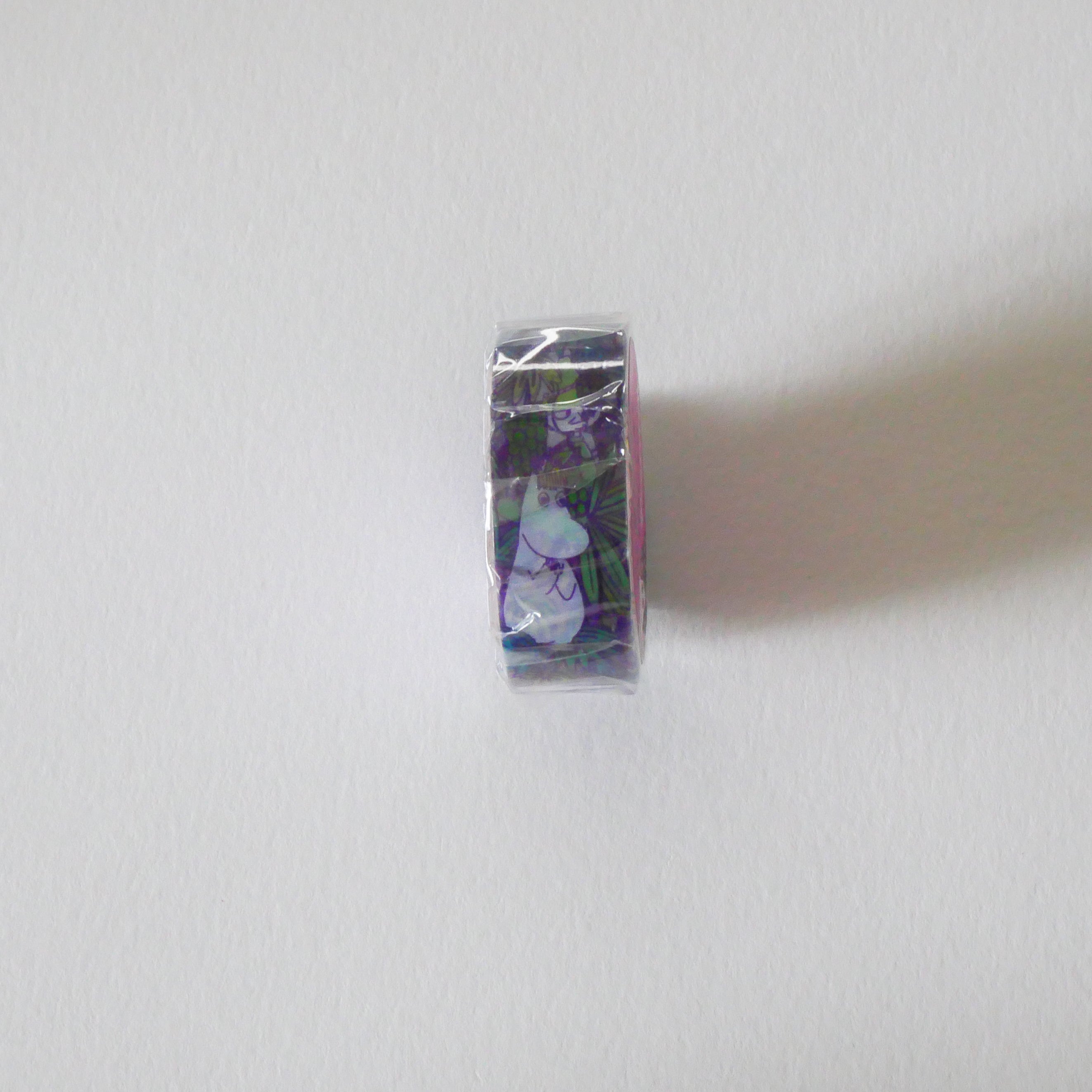 Grape and Flower Pattern Moomin Clear Masking Tape