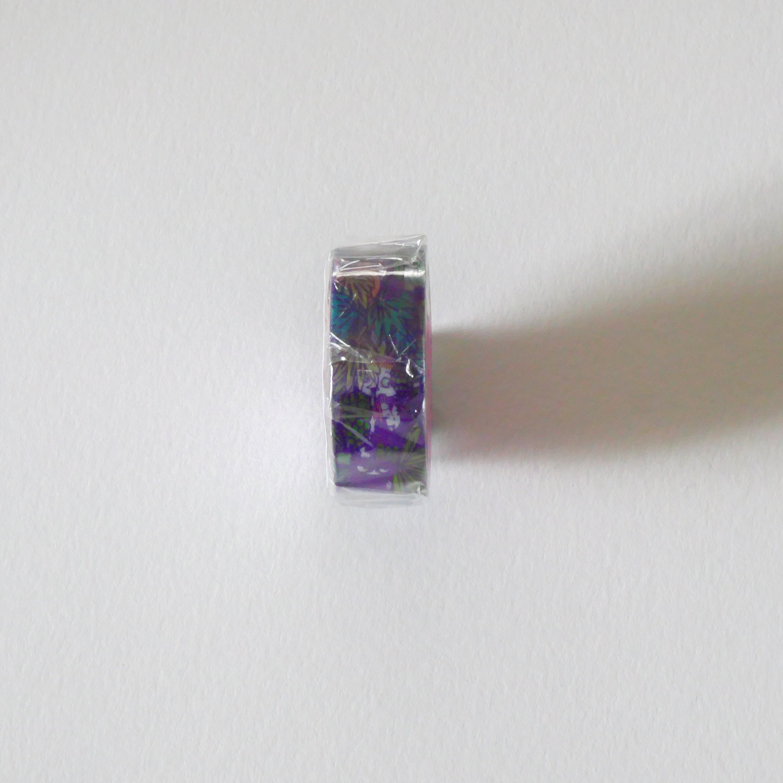 Grape and Flower Pattern Moomin Clear Masking Tape