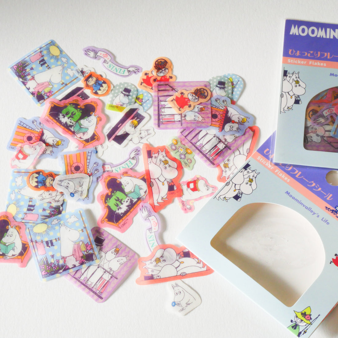 Moominvalley's Sea Hyokkori MOOMIN Flake Stickers