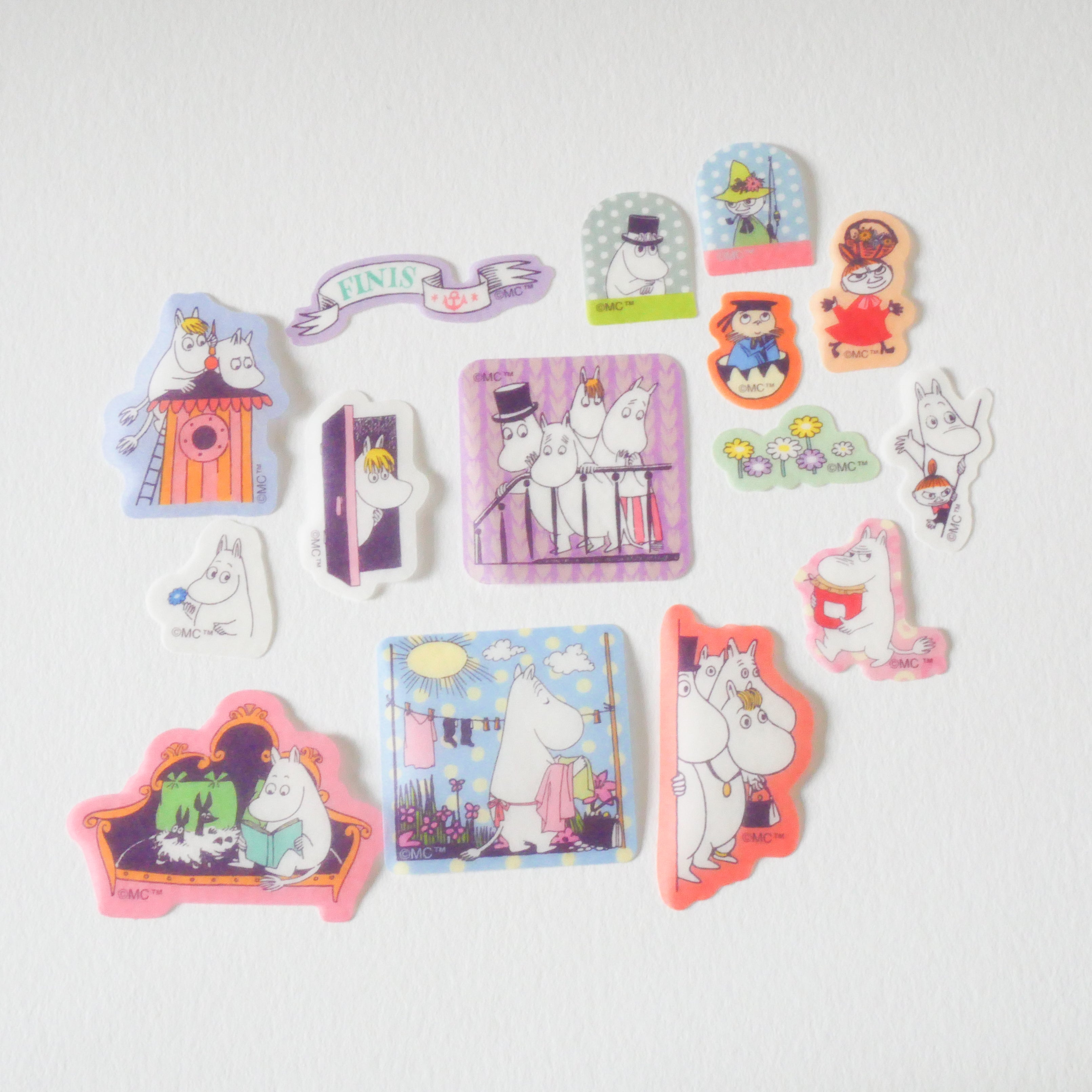 Moominvalley's Sea Hyokkori MOOMIN Flake Stickers