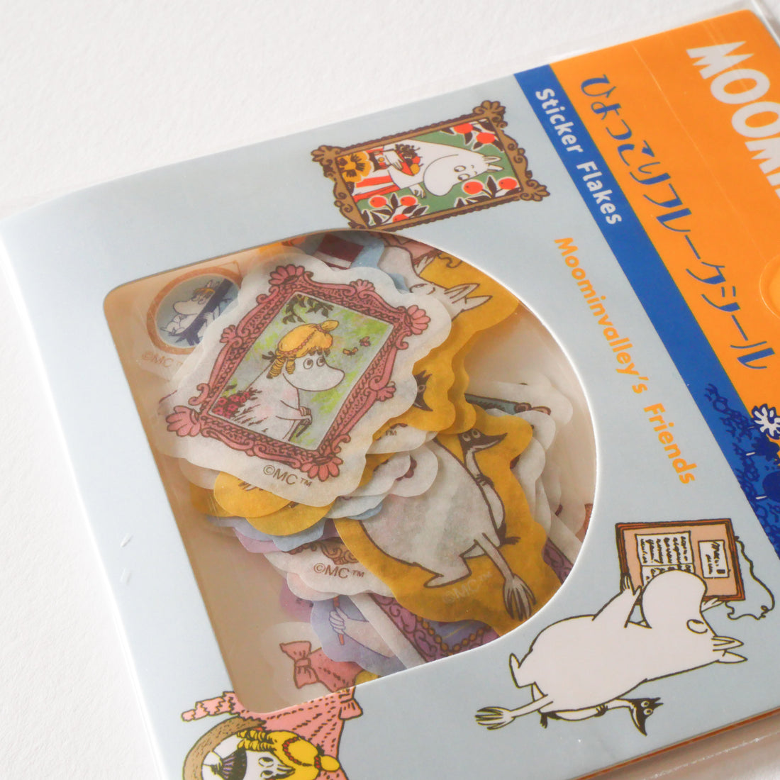 Moominvalley's Friends Hyokkori MOOMIN Flake Stickers