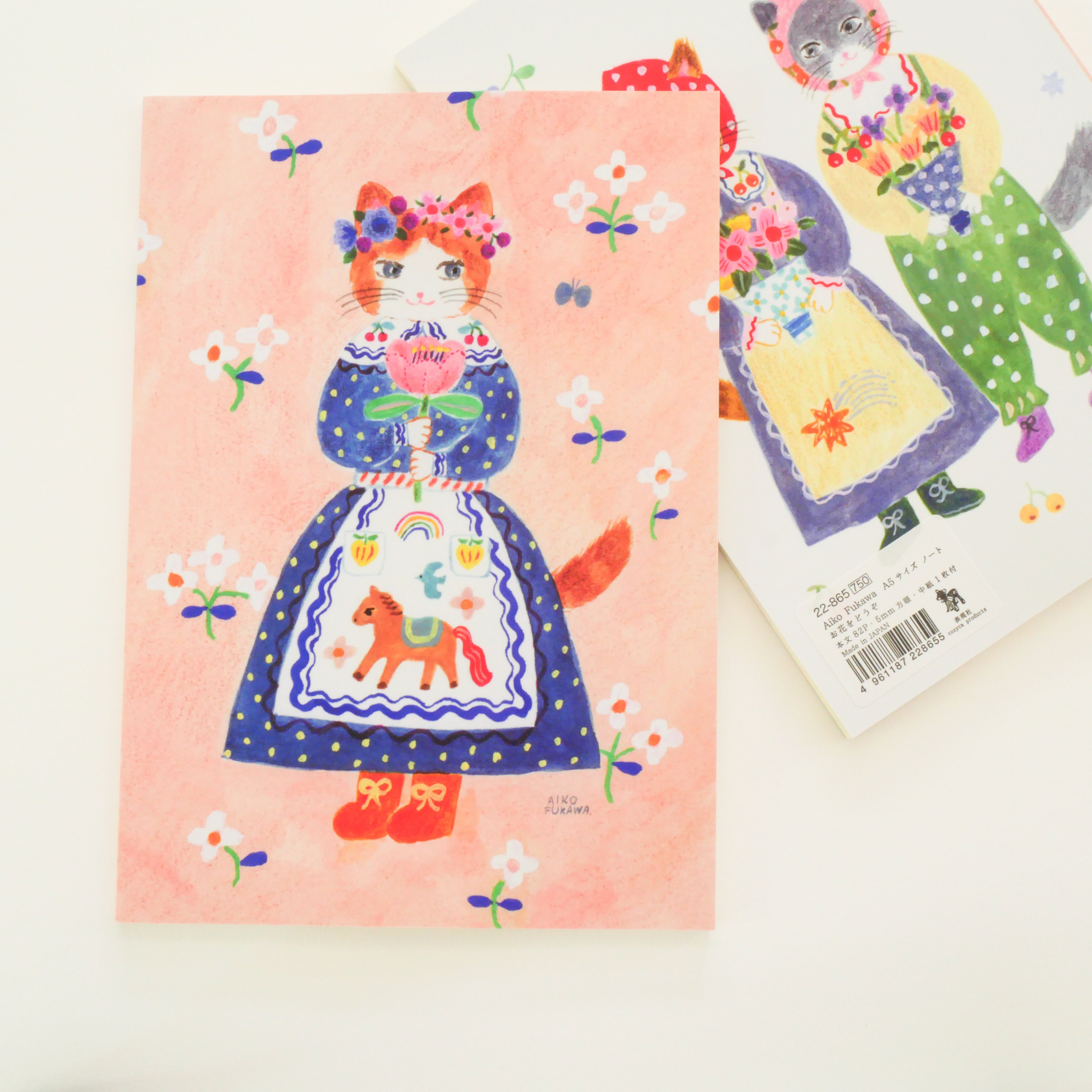 Have Some Flowers A5 Sized Notebook