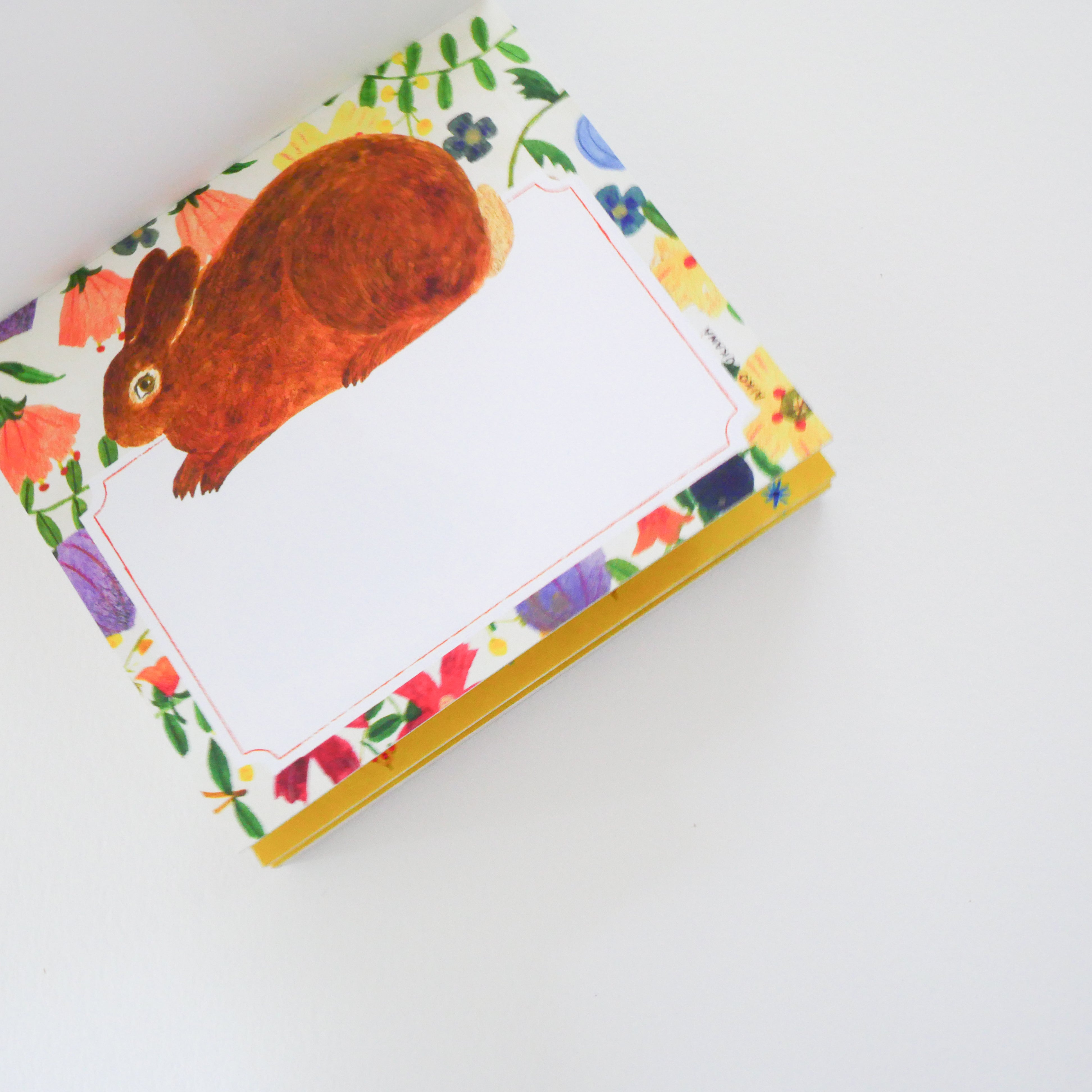Flower and Animals Memo Block