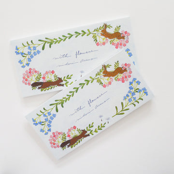 With Flowers Pocket Notepad