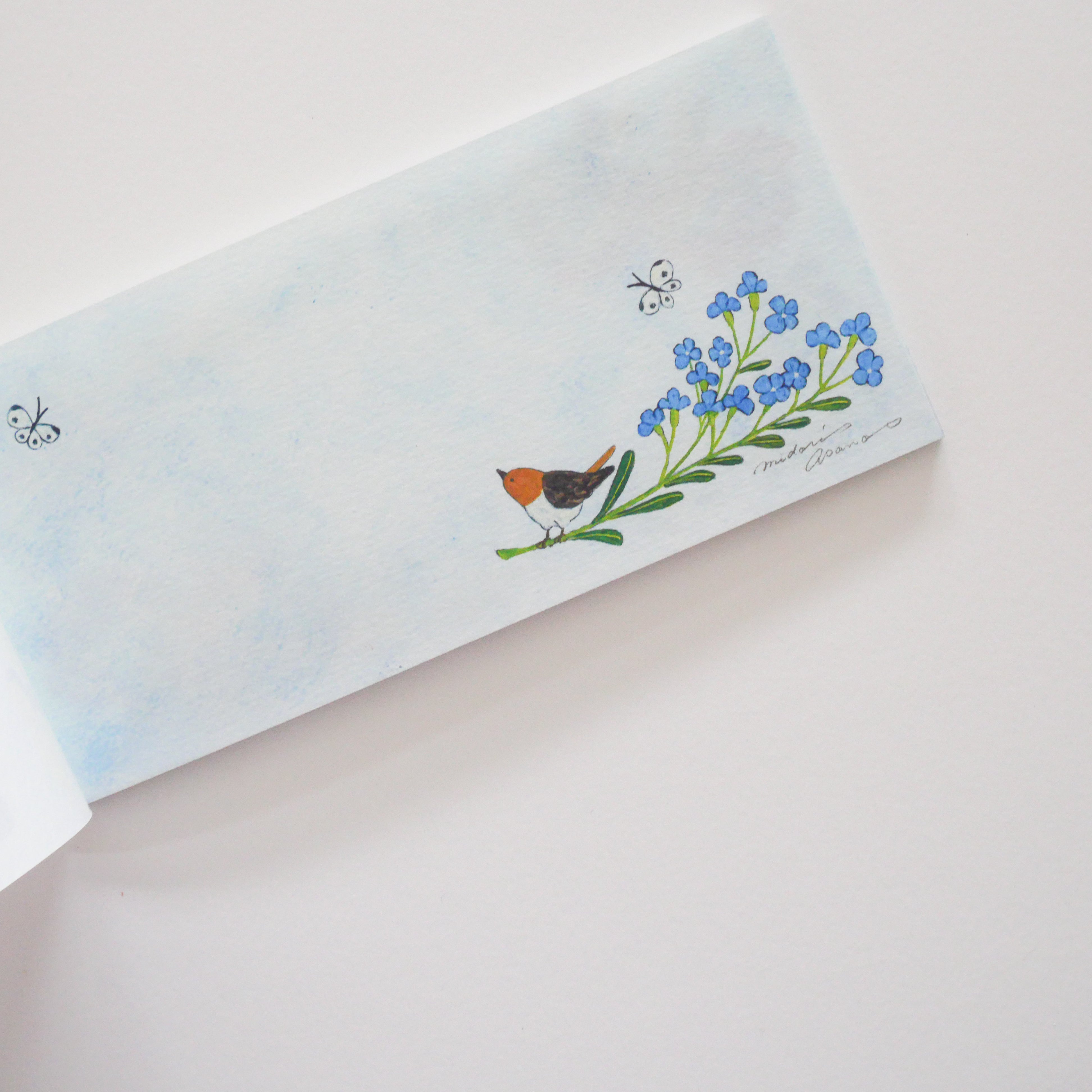 With Flowers Pocket Notepad