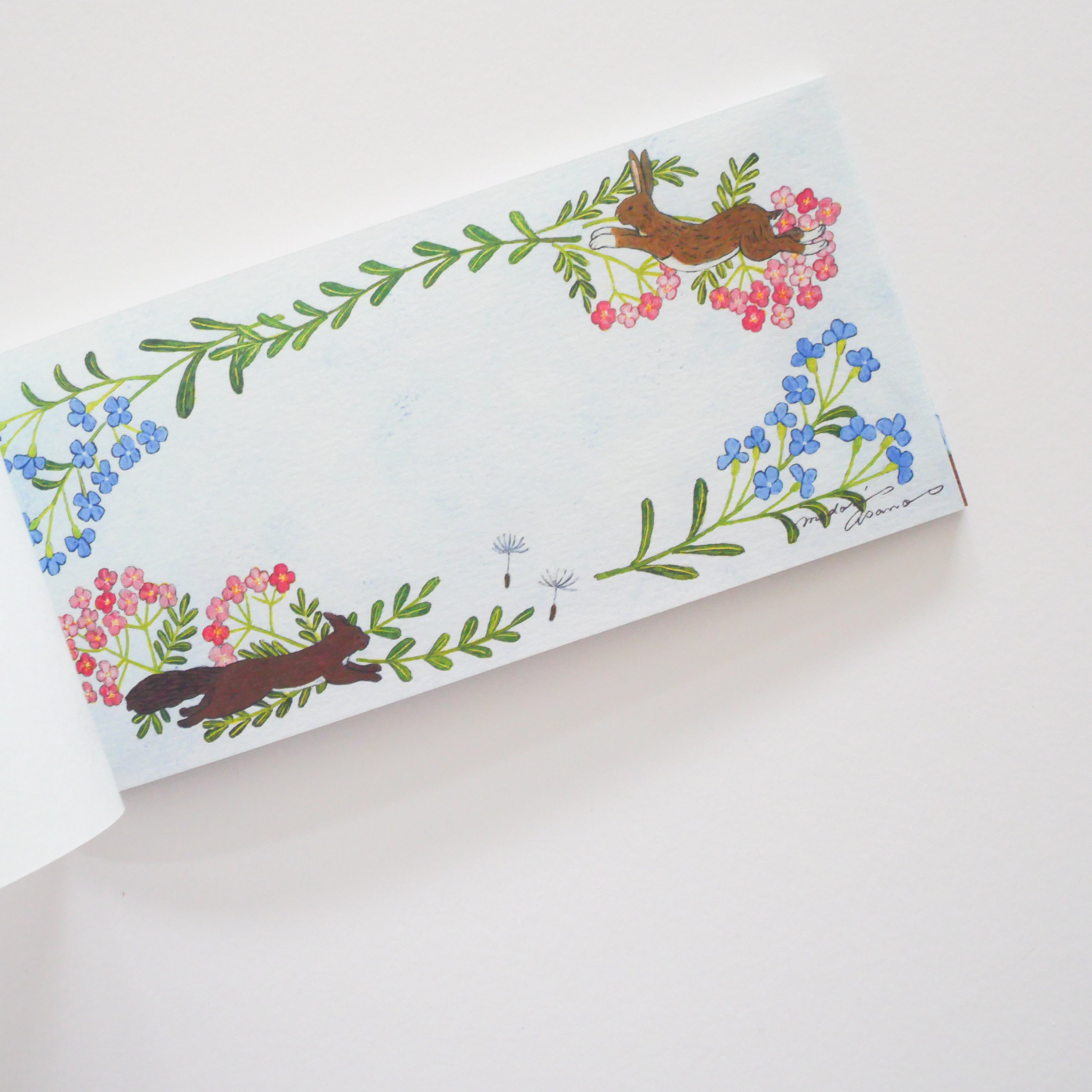 With Flowers Pocket Notepad