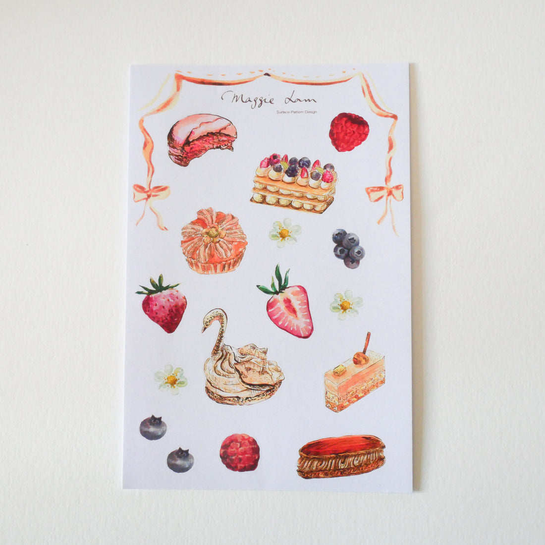 Pastry Love A Paper Stickers